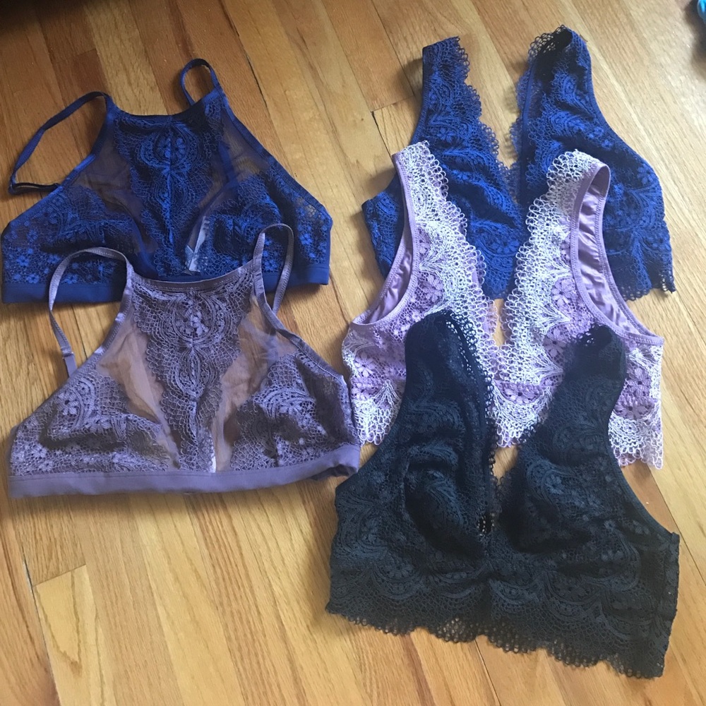 Victoria secret bralettes, 4 total, navy not avail