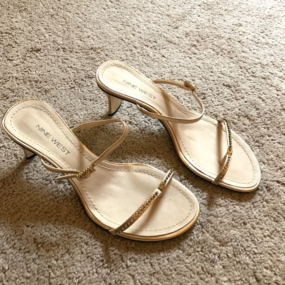Nine West Gold heels