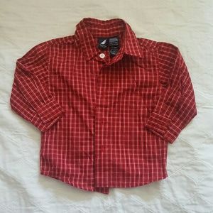 Nautica plaid button down