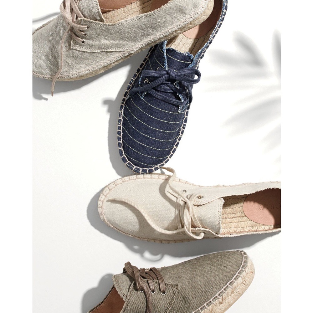 J. Crew lace up espadrilles shoe sneaker size 10