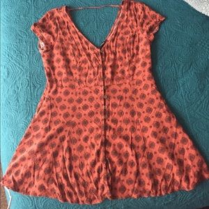 Vintage pattern print dress