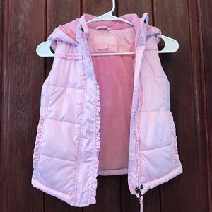 Weatherproof pink puffy vest size 6/6x