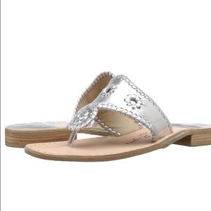 Jack Rogers Sandals-Silver 7.5