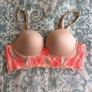 Victoria's Secret Nude & Neon Pink Bralette!