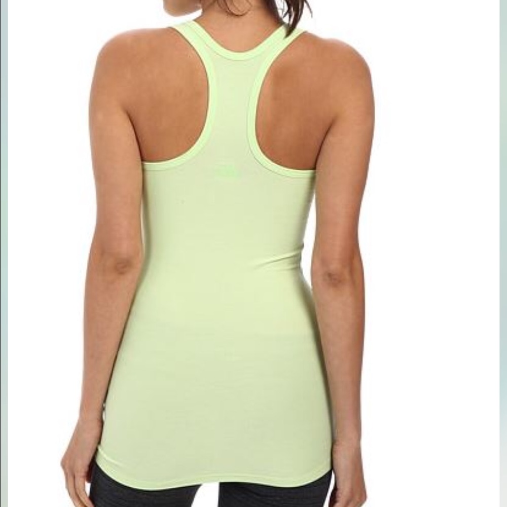 The North Face TNF lime green tank