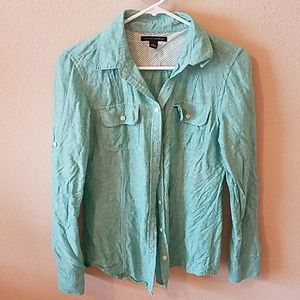 Long sleeve button down top