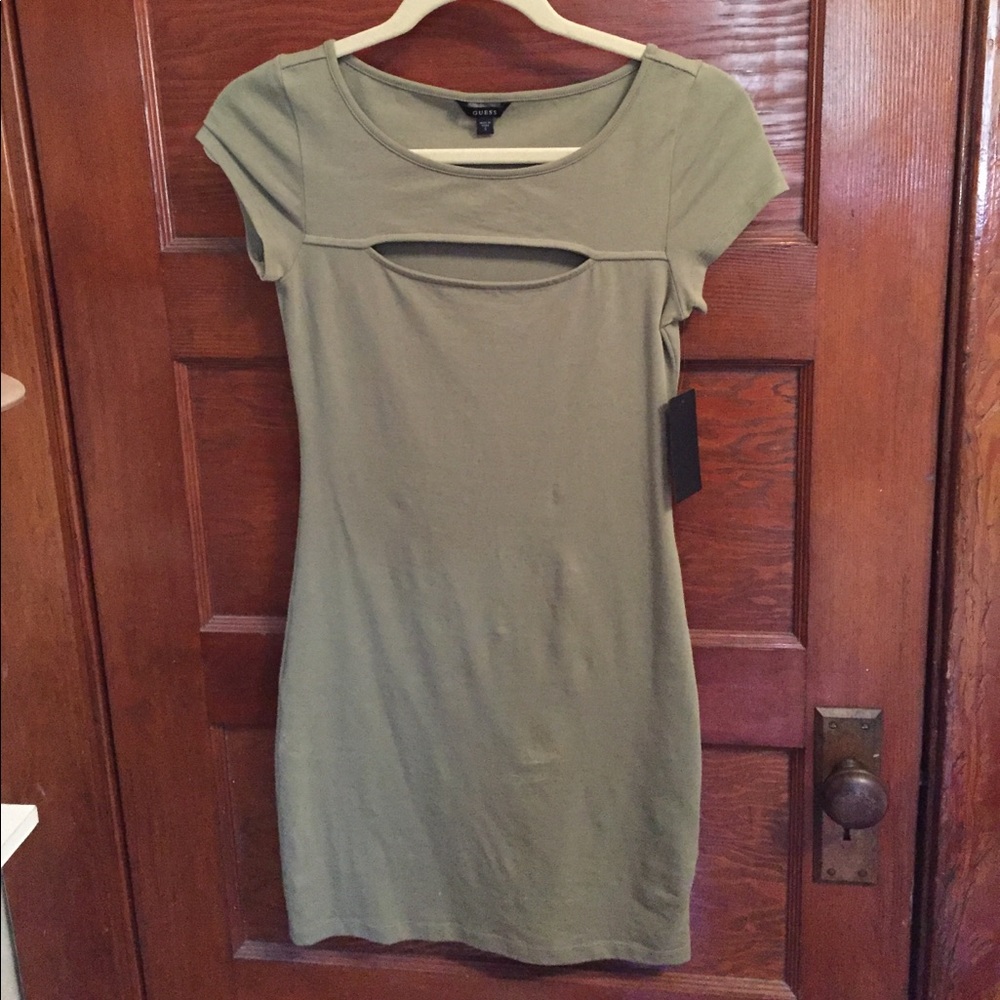 Fitted Green Party Dress by Guess