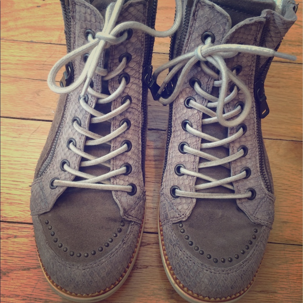 Snakeskin Sneakers