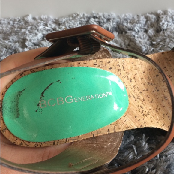 BCBG generation leather and cork espadrilles sz 8 - Picture 2 of 7