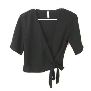 Xhilaration wrap shirt