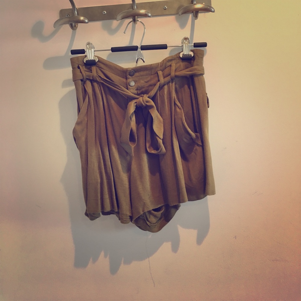Zara green shorts