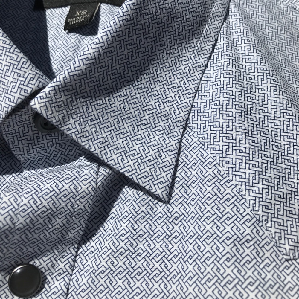 Banana Republic slim fit patterned button down