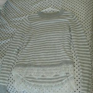 Cropped Striped Sweater