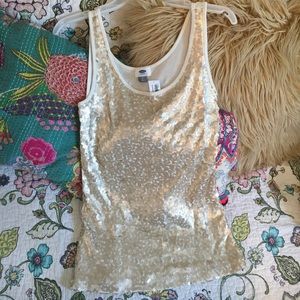 Sequined Tank Top