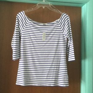 Off the Shoulder Three Quarter Length Shirt