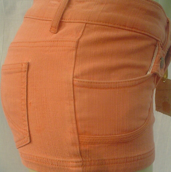 American rag shorts denim rust red coral nwt - Picture 3 of 7