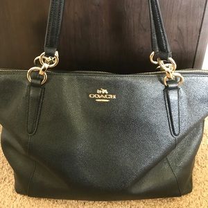 Coach Black Leather Ava Tote