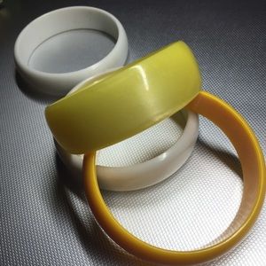 Vintage Plastic Moonglow Bracelet Lot