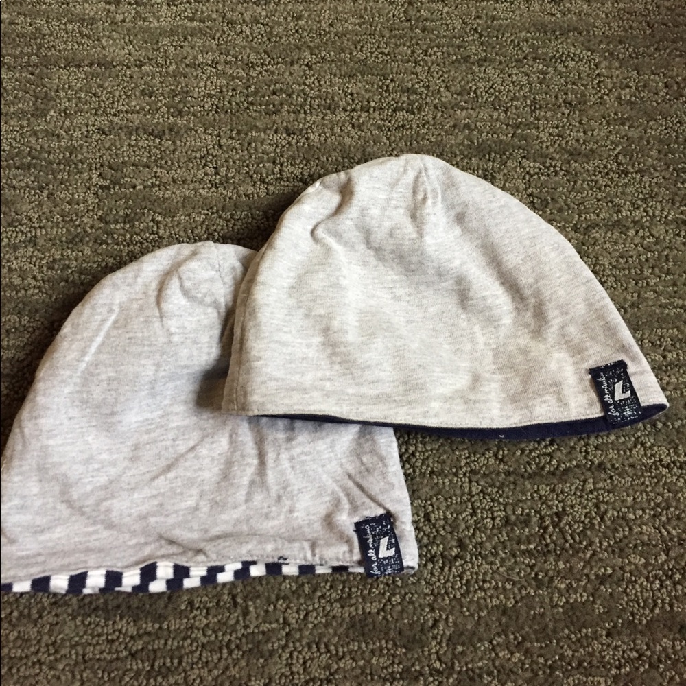 2 7 for all Mankind baby hats. 0-6 months.