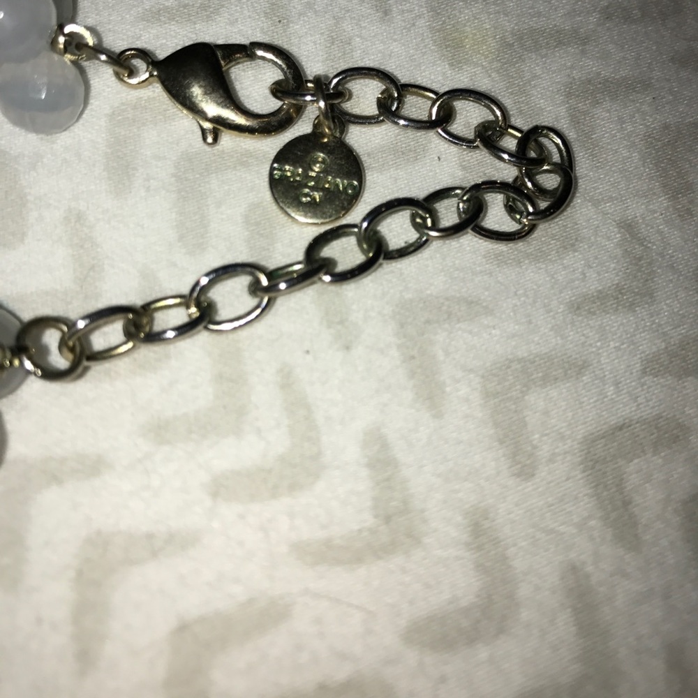Light blue and clear Beaded necklace - Picture 2 of 4