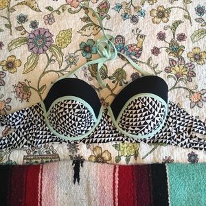 Patterned Bathing Suit Top