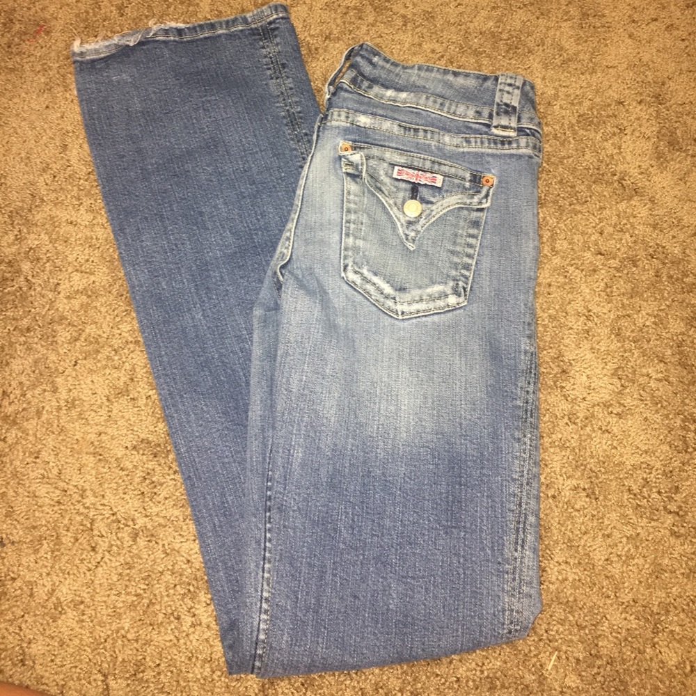 Light wash Hudson flare jeans