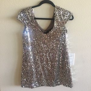 ⚡️SALE⚡️Sequin Windsor Mini Dress small, sparkle