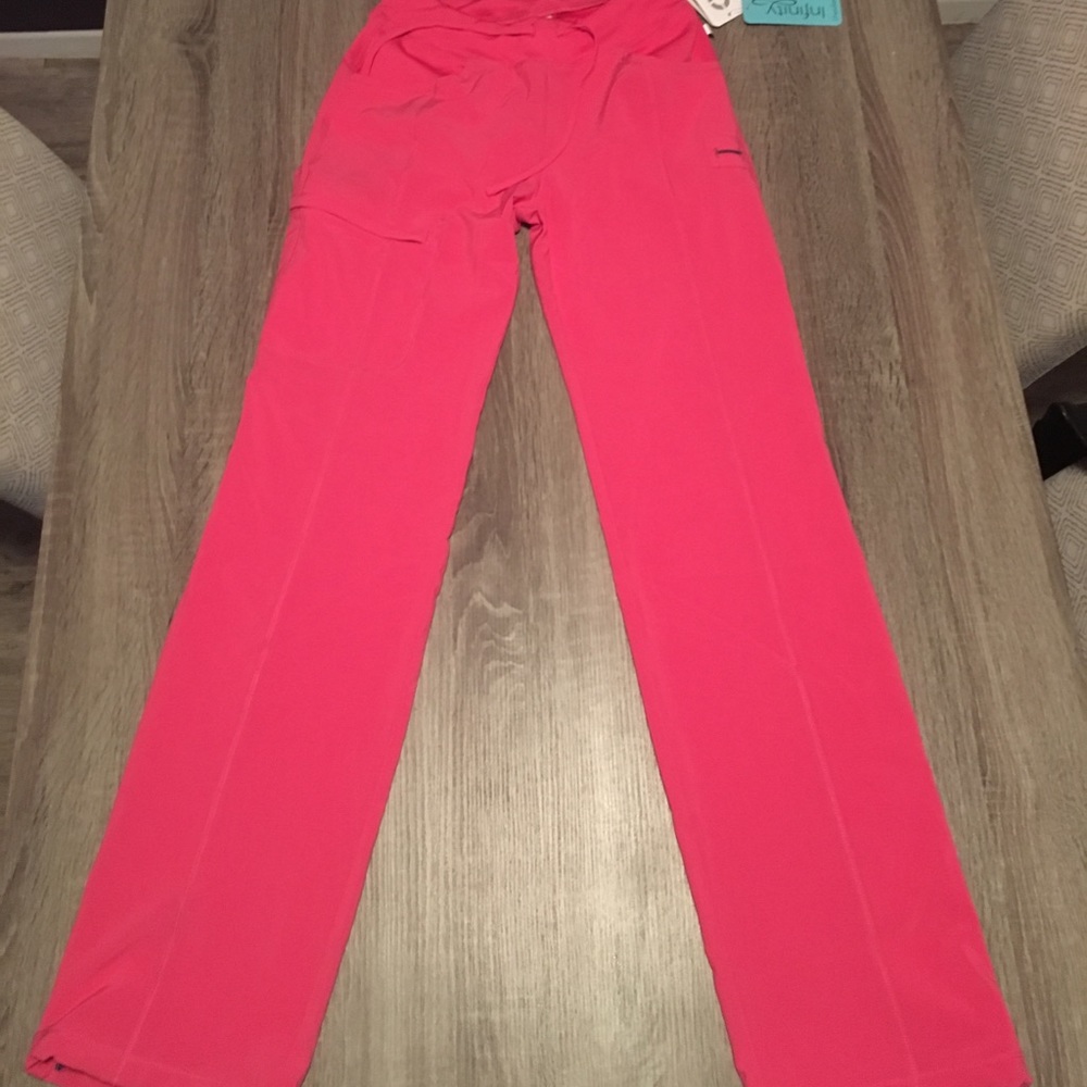 Pink scrub pants. XS Tall.