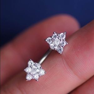 Triangle Belly Button Ring 14g