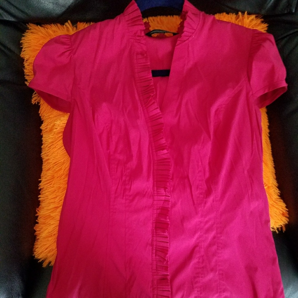 Dark pink blouse by Express