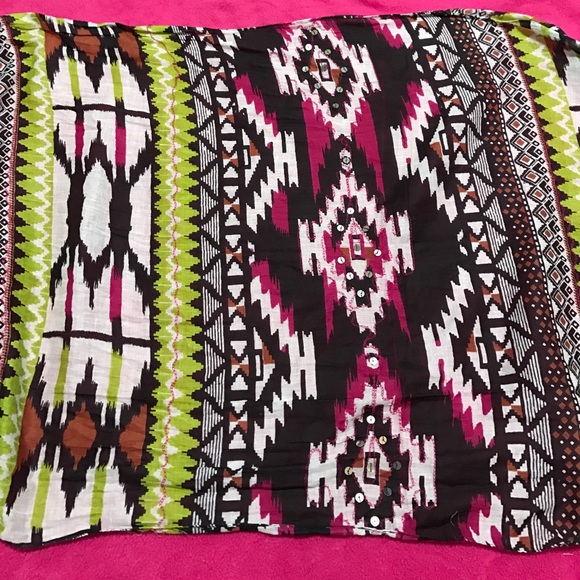 Aztec Print Scarf - Picture 3 of 8