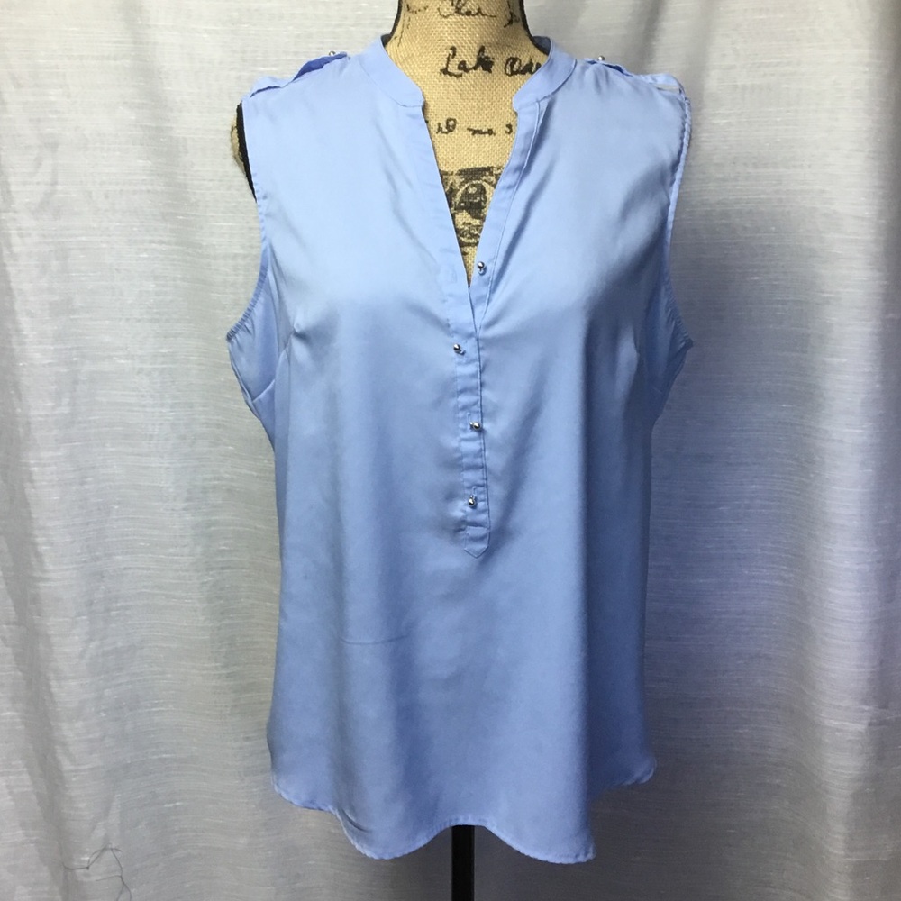 Baby blue summer work tank
