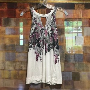 American Eagle Outfitters purple floral tank