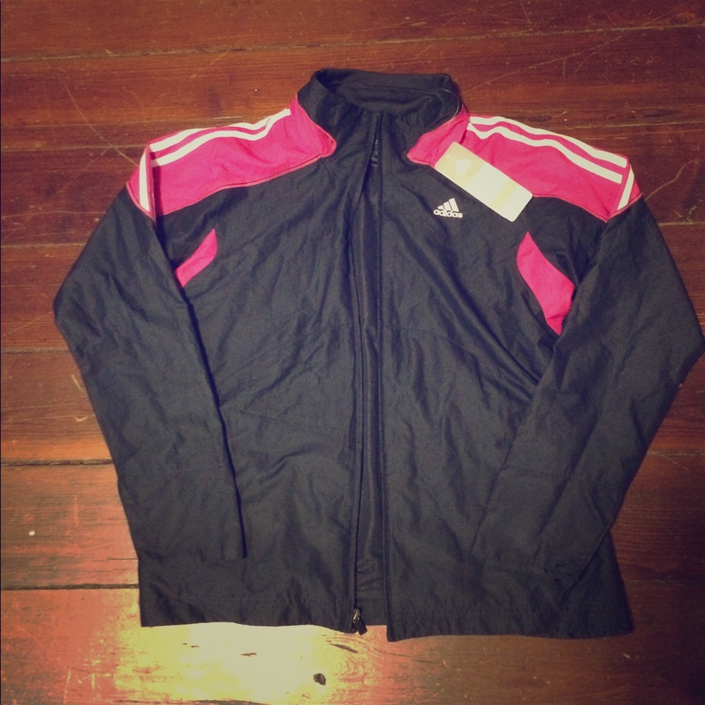 Adidas windbreaker track jacket, NWT!