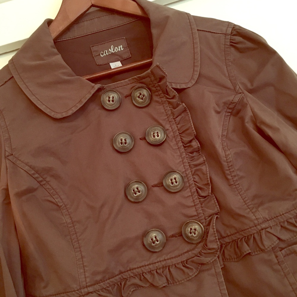 Caslon ruffled jacket