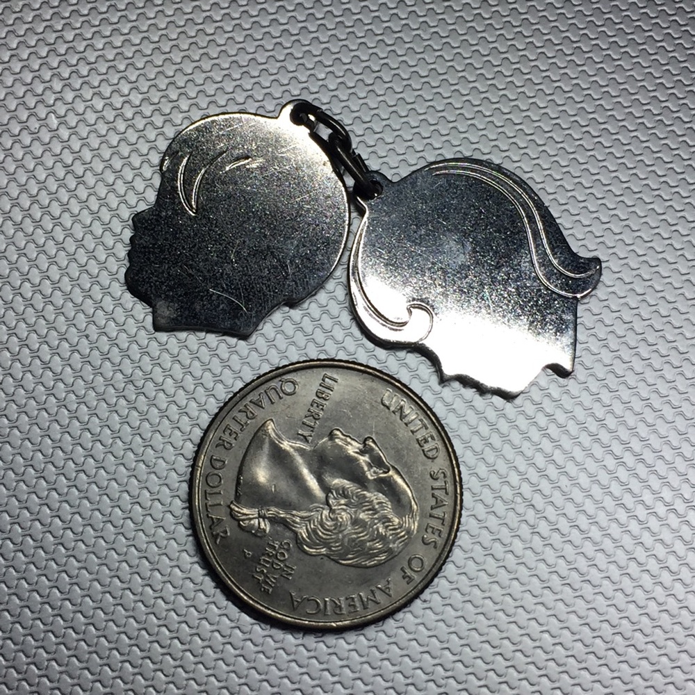 Vintage Sterling Boy and Girl Charms