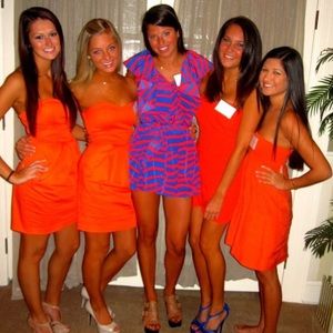 H&M Striped Flounce Sleeveless Romper Game day