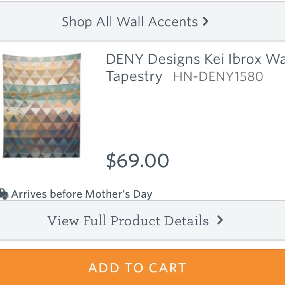 Geometric beach tapestry by Kei - Picture 3 of 3