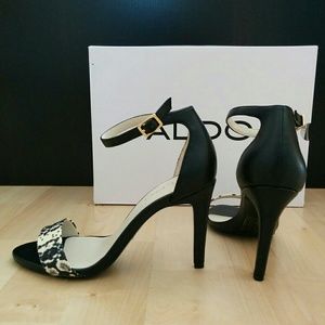 Aldo Haevia black high heel sandals