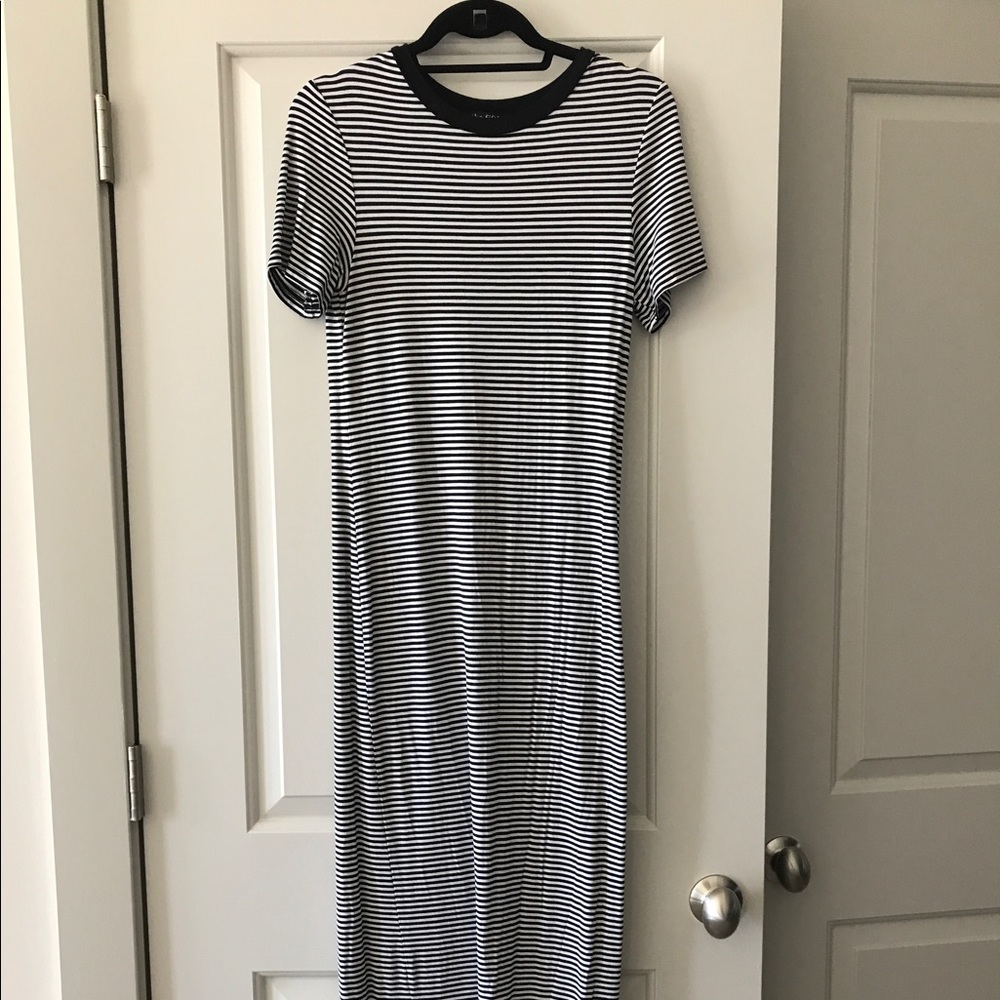 The Fifth Label Black + White Stripe Maxi Dress