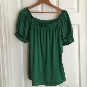 Bob mackie green blouse