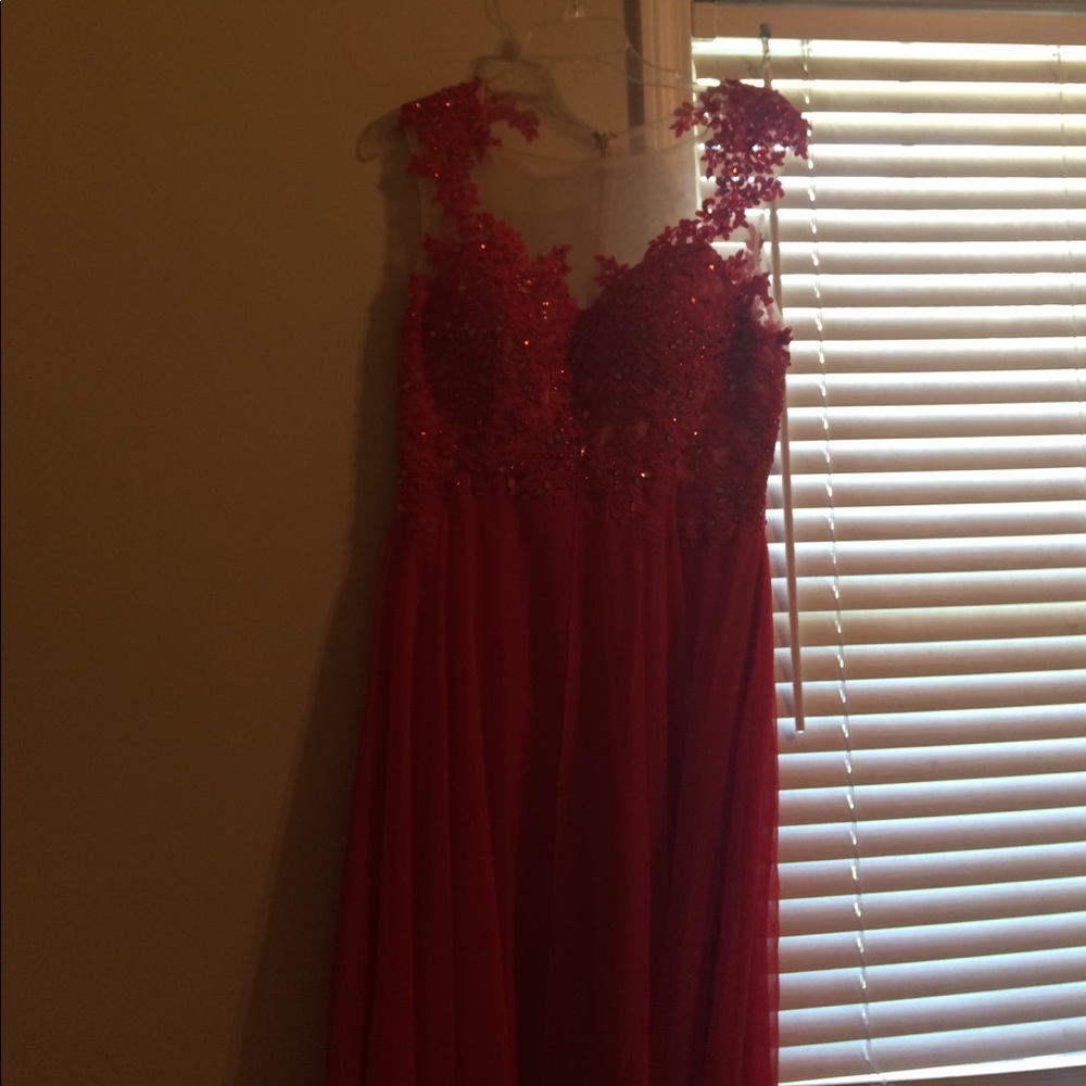 Long Red Prom Dress