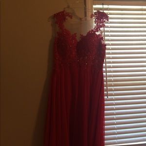 Long Red Prom Dress