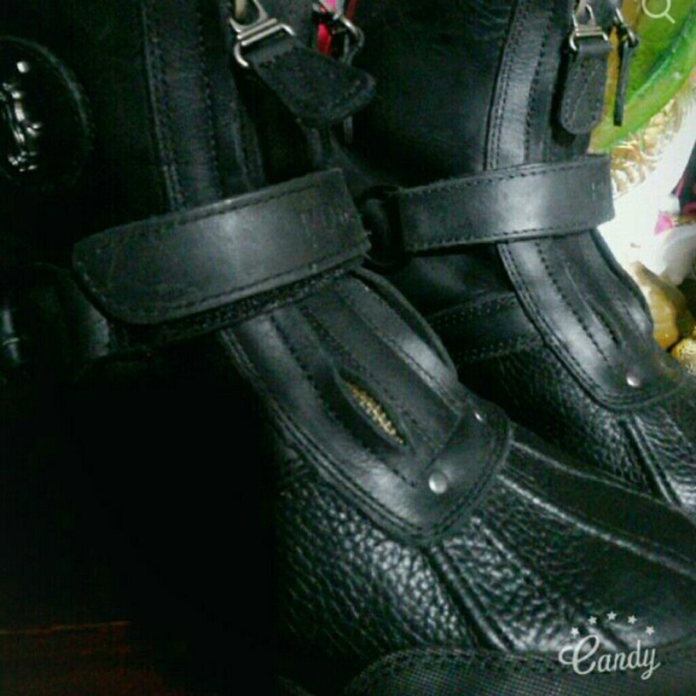 Ralph Lauren black boots size 8