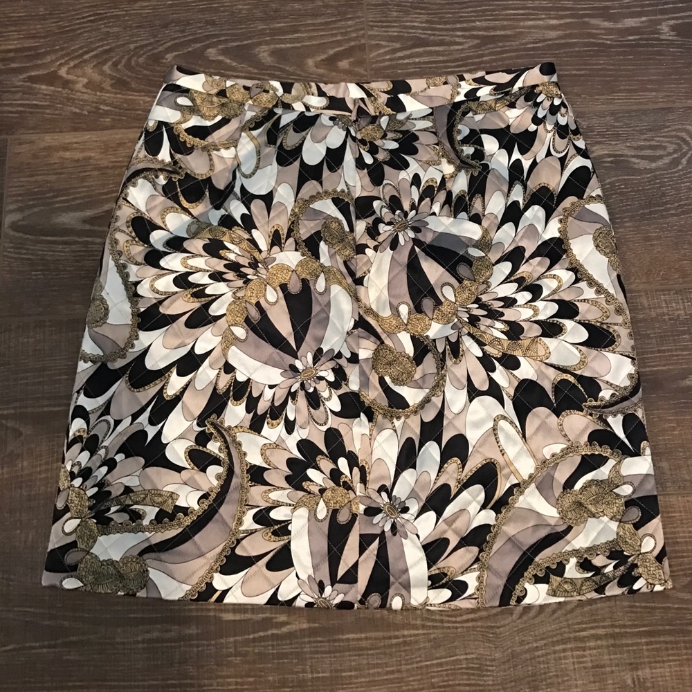 Quilted silk Renato Nucci skirt NWT
