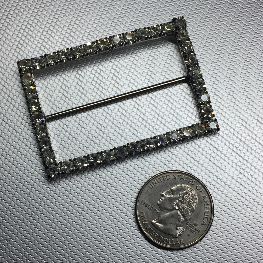 Vintage Rhinestone Belt Buckle