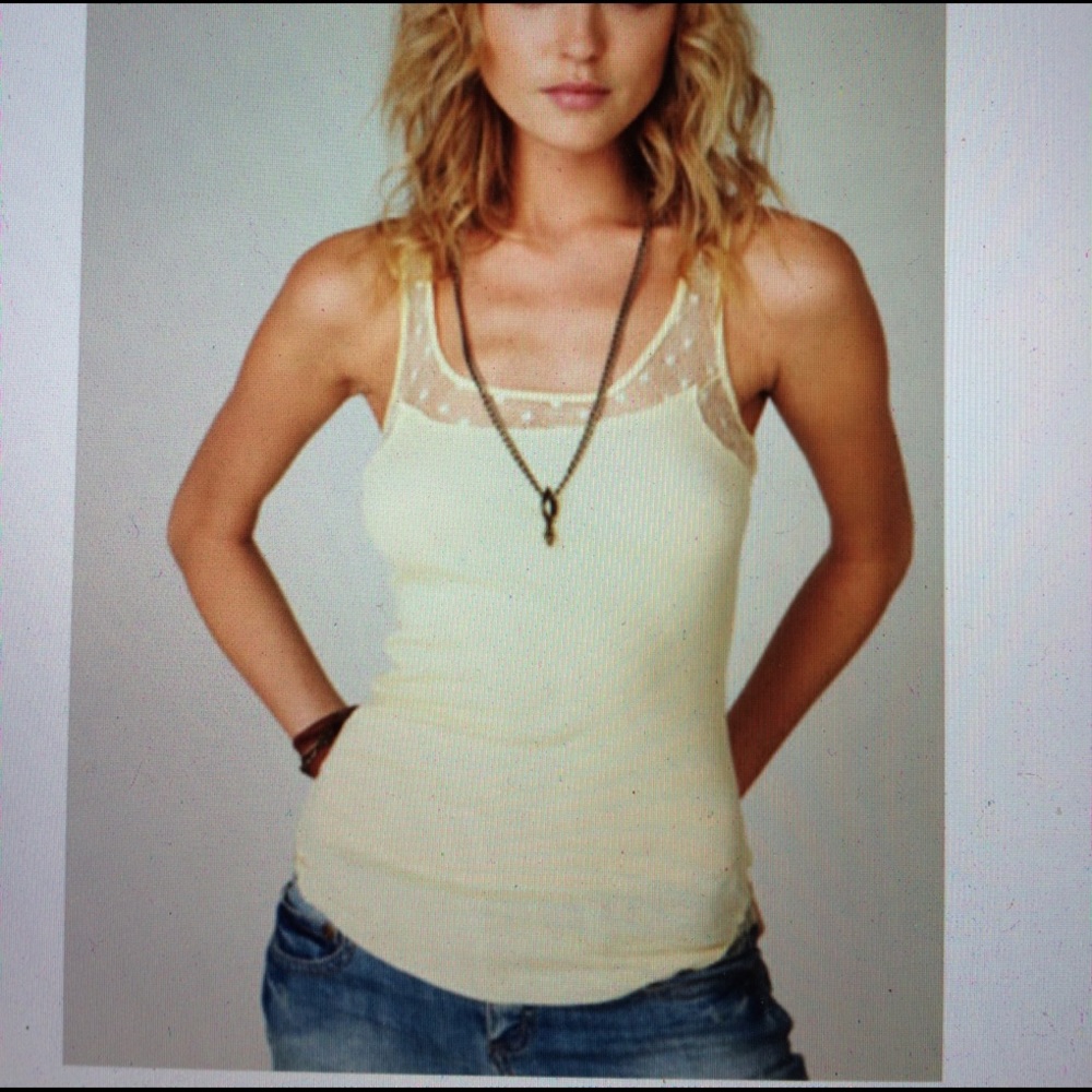 Free people dot mesh tank