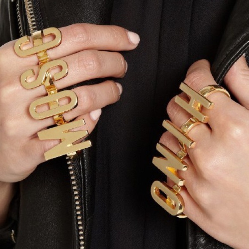 Moschino rings