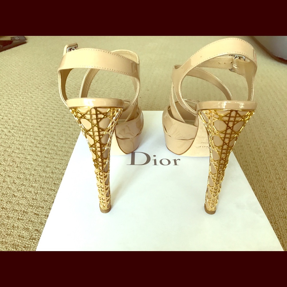 DIOR METAL CARNAGE PLATFORM SANDAL