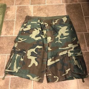 Men's Rothco infantry shorts.
